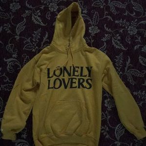 yellow hoodie from urban outfitters